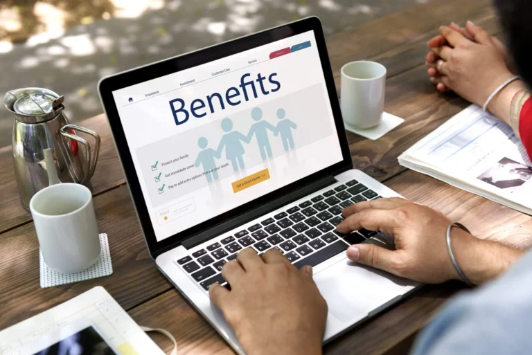 Employee researching Florida workers' comp medical benefits online