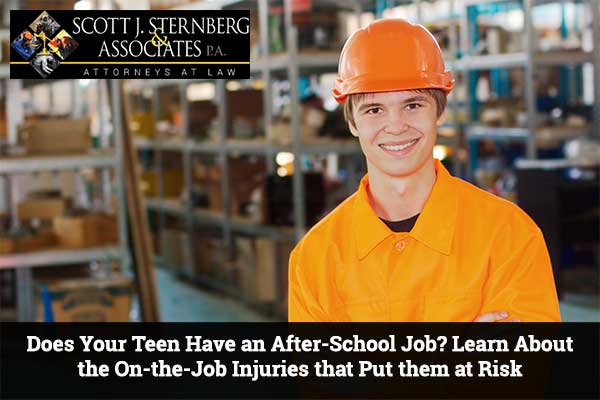Does Your Teen Have an After School Job Learn About the On the Job Injuries that Put them at Risk 1