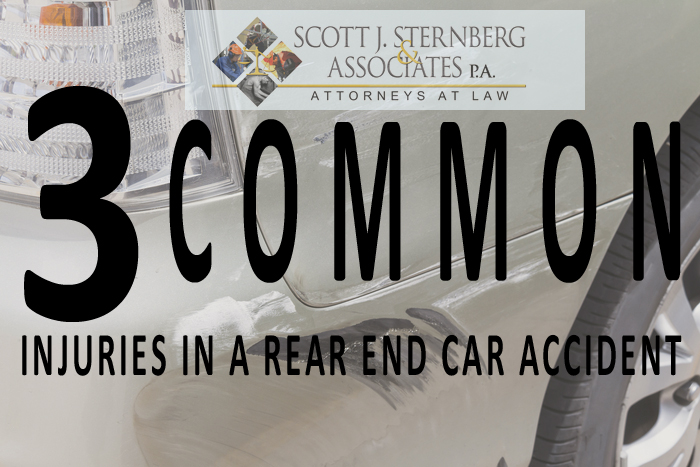 3 Common Injuries in a Rear End Car Accident West Palm Beach