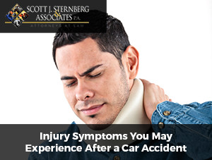 Injury Symptoms You May Experience After a Car Accident