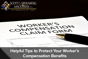 sternberg Helpful Tips to Protect Your Workers Compensation Benefits 1