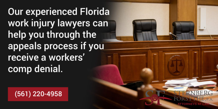 appeals court for a workers' comp denial