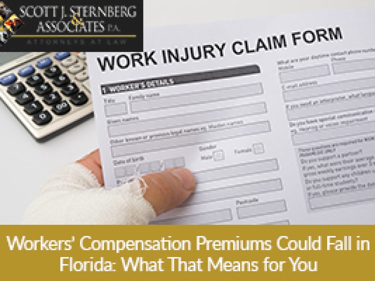 Sternberg Workers Compensation Premiums Could Fall in Florida What That Means for You 1